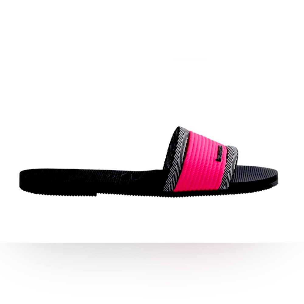 NWT - Havaianas You Trancoso Sandal - Pink & Black - Size 7/8 Women - Picture 2 of 5
